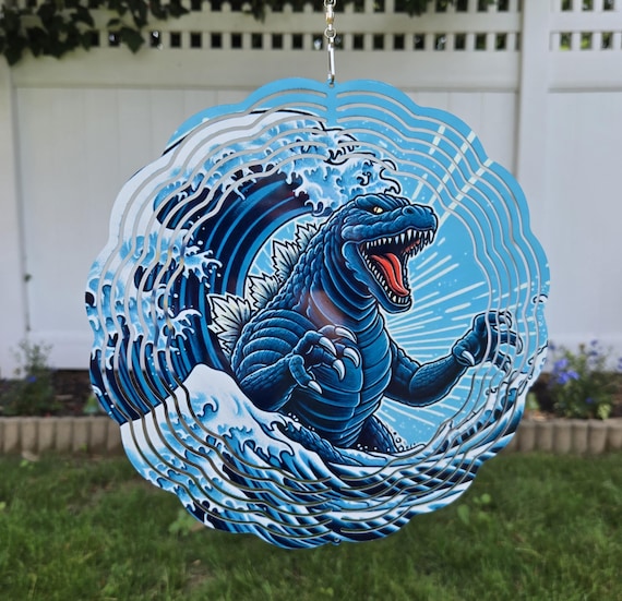 Godzilla King of Monsters Wind Spinner, Garden, Yard Decoration - Etsy