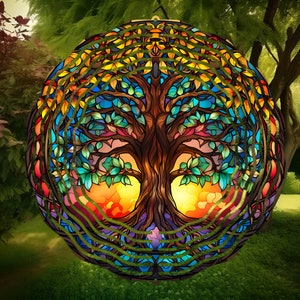 Tree of Life Wind Spinner, Garden Decoration, Spiritual