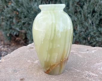 Vaso in onice verde