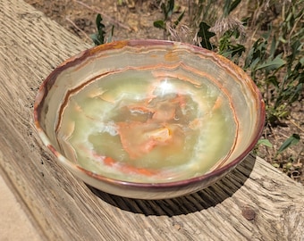 8" Green Onyx Bowl