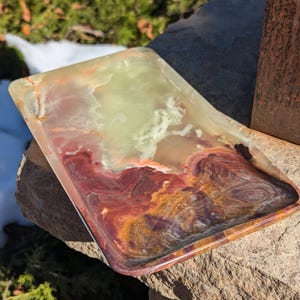 Green Onyx Tray (9&quot;x5&quot;)