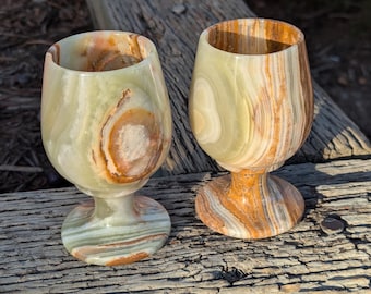 Onyx Wine Glasses: Set of Two