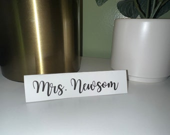 Customizable 3x1 inch Wedding Place Cards - Set of 50, 100, 150, or 200