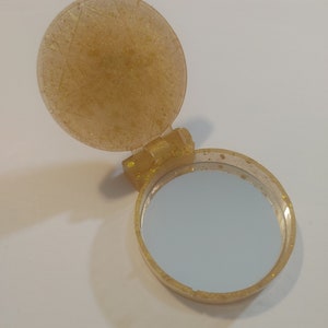 Gold Circle Glitter Mirror image 2