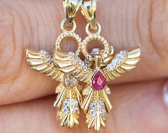 Protection Angel Charm , 14k Solid Gold Guardian Angel Necklace , Religious Jewelry , Saint Michael Archangel Pendants , Cremation Necklaces