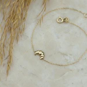 Croissant Cuff Bracelet Gold. main image 1