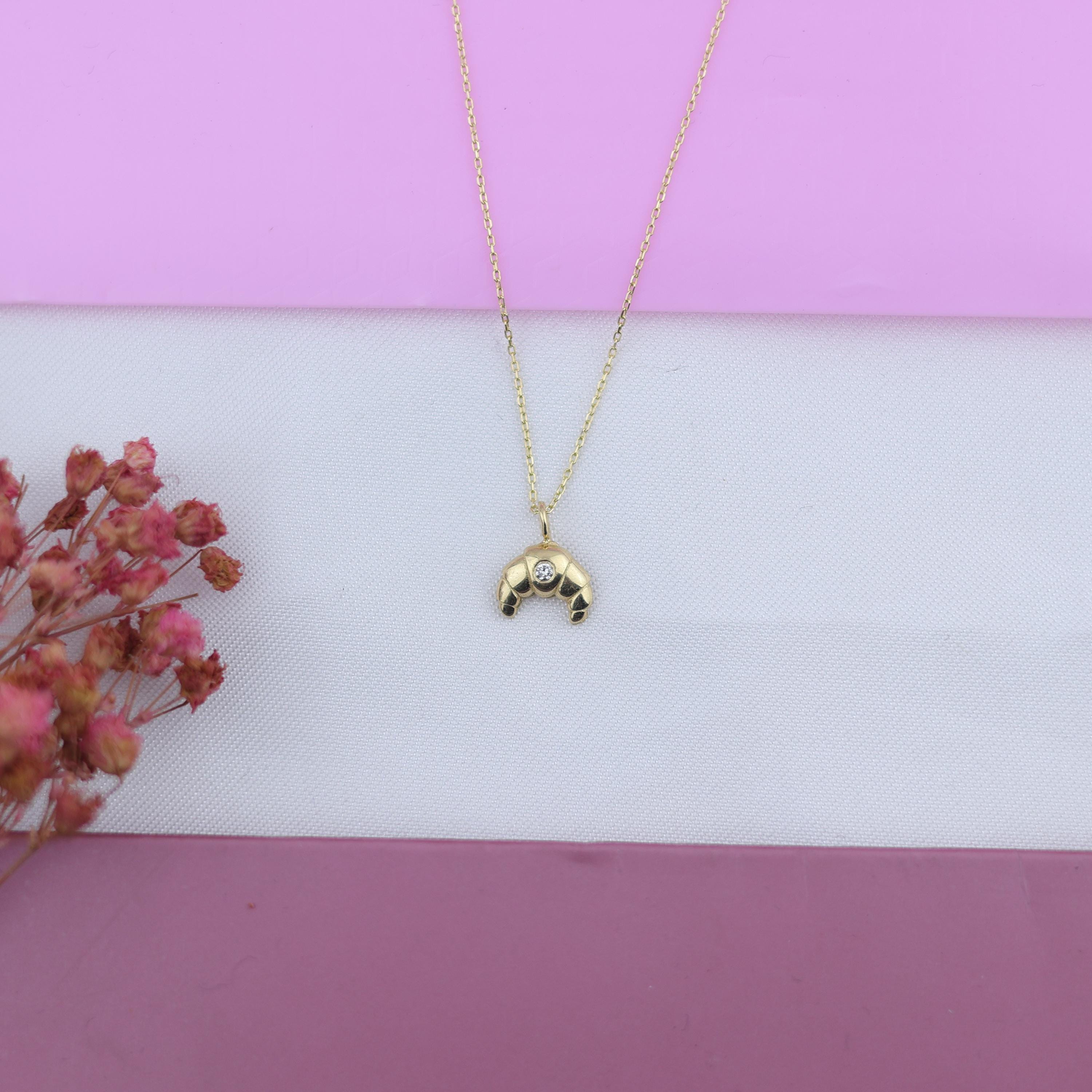 Collana Croissant Donna In Argento 925 Con Catenina - Simbolo Di Successo Ed Eleganza - 2
