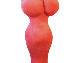 Size 2 stuffed Nina without Head Nibina fleece sculpture depicting female body