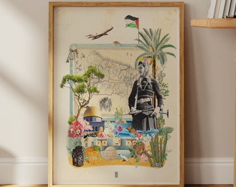 Palestine Poster No 7, Palestine Print, Palestine Art Print, Palestine Wall Art, Wall Decoration, Travel Poster, Middle East, Palestine