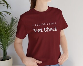 おもしろ馬シャツ、獣医の検査に合格できない、馬好きTシャツ、馬の調教師への贈り物、馬のお母さんへの贈り物、馬シャツ、馬のショー、馬