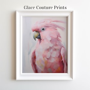 Pink Cockatoo | Digital Download | Printable Wall Art |