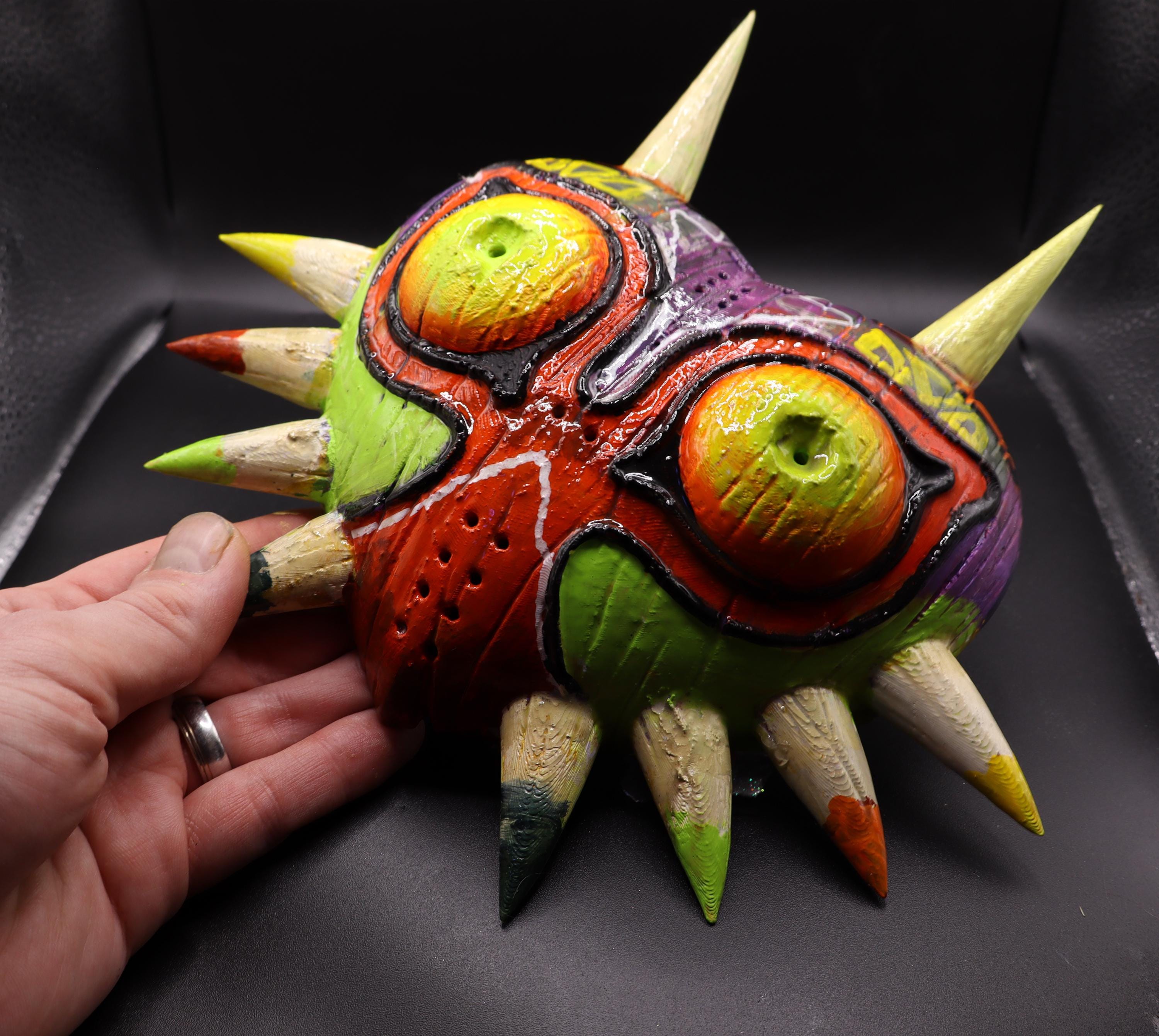Made to Order Zelda's Majora's Mask – Hand Painted Mask Wall Art - Etsy
