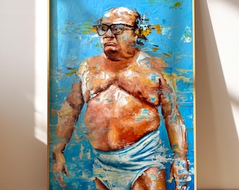 Danny Devito-olieverfschilderij Art Print