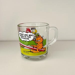Vintage Garfield Glass Mug - McDonald&#39;s - 1980