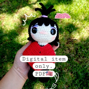 LIDIA AMIGURUMI BEETLEJUICE inspired crochet pattern
