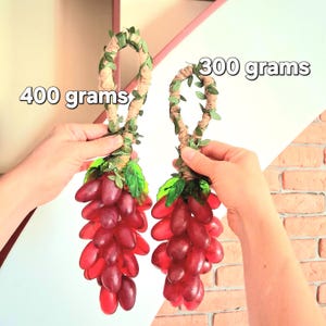 Handmade Grape Soap on Rope: Realistic Novelty Bathroom Decor