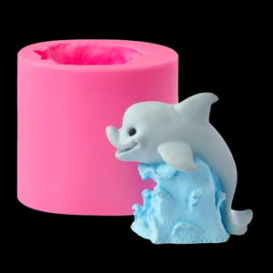 Dolphin silicone mold Our mold can be used to work with chocolate marshmallows, caramel, mastic, soap, wax, gypsum epoxy resin candy mold