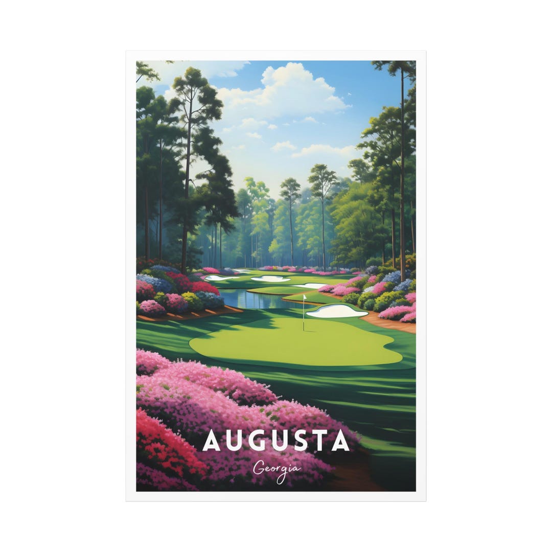 Augusta Golf Course Poster Matte Canvas - Etsy