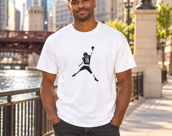 Caleb Williams Jump Man T-Shirt, Comfort Colors Chicago Football Tee