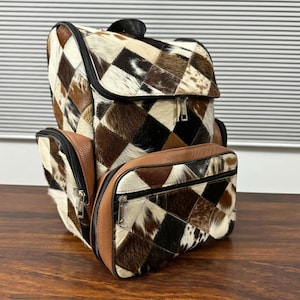 Einzigartige Windel Rucksack Tasche Rindsleder Rucksack Tasche Echtes Rindsleder Umhängetasche Handgefertigte Westerntasche Rindsledertasche Ledertasche Schultasche