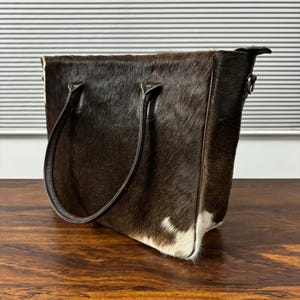 Cowhide Tote Bag Purse Cowhide Hair on Tote Bag Natural Cowhide Tote Bag Cowhide Shoulder Bag Western Tote Bag Gift for Her
