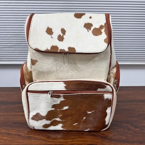 Weiß Kuhfell Windel Rucksack Tasche Rindleder Rucksack Haar auf Tasche Rindleder Umhängetasche Western Rindsleder Rucksack Tasche Westerntasche Geschenk