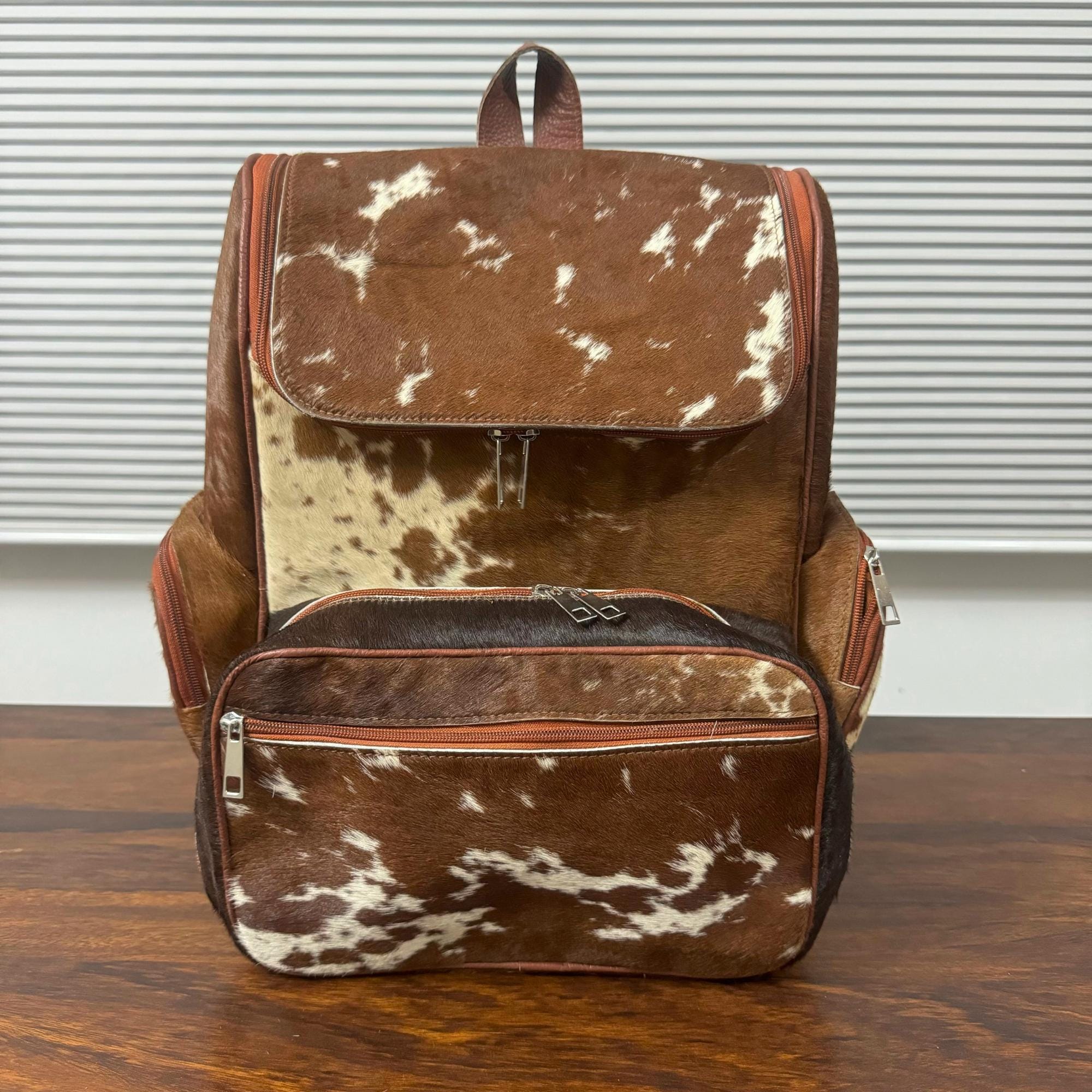 Vintage Leather Backpack Shoulder Bag Rucksack Convertible Western Cowboy Rustic Vintage Rucksack – StockyardX, The Leather Store main image 2