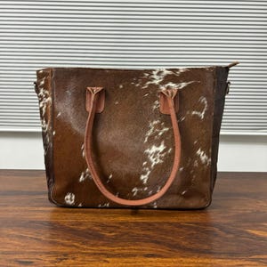 Cowhide Tote Bag Purse Cowhide Hair on Tote Bag Natural Cowhide Tote Bag Cowhide Shoulder Bag Western Bag Leather Bag Gift