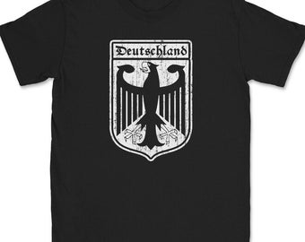 Deutschland T-Shirt Mens Tee Coat of Arms German Eagle Crest Gift