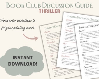 Book Club Thriller Discussion Guide | Book Club Questions