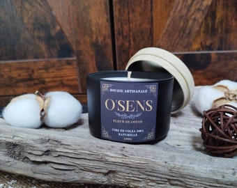 O'SENS Handmade candle scented with cotton flower