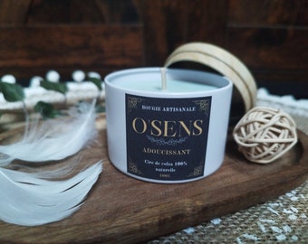 O'SENS Bougie artisanale parfumée à l'adoucissant