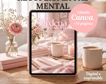 Guía Digital de Bienestar Mental y Journaling en español | Mindfulness, Escritura Terapéutica | MRR PLR | ordena tu mente