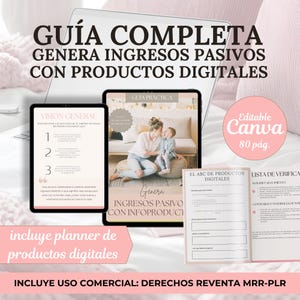 Guía MRR y PLR en español, DWA, genera ingresos pasivos con productos digitales, libertad financiera , faceless marketing. Derechos Reventa.
