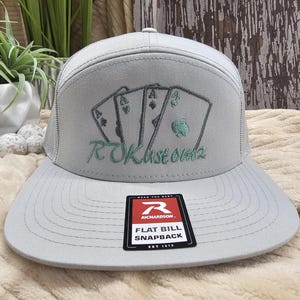 Chapéu Aces bordado em Richardson 112 Curved bill ou 168 Flatbill Hat