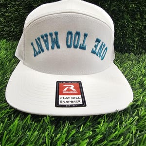 Chapéu Richardson One too Many bordado com bico curvo 112 ou 168 Flatbill