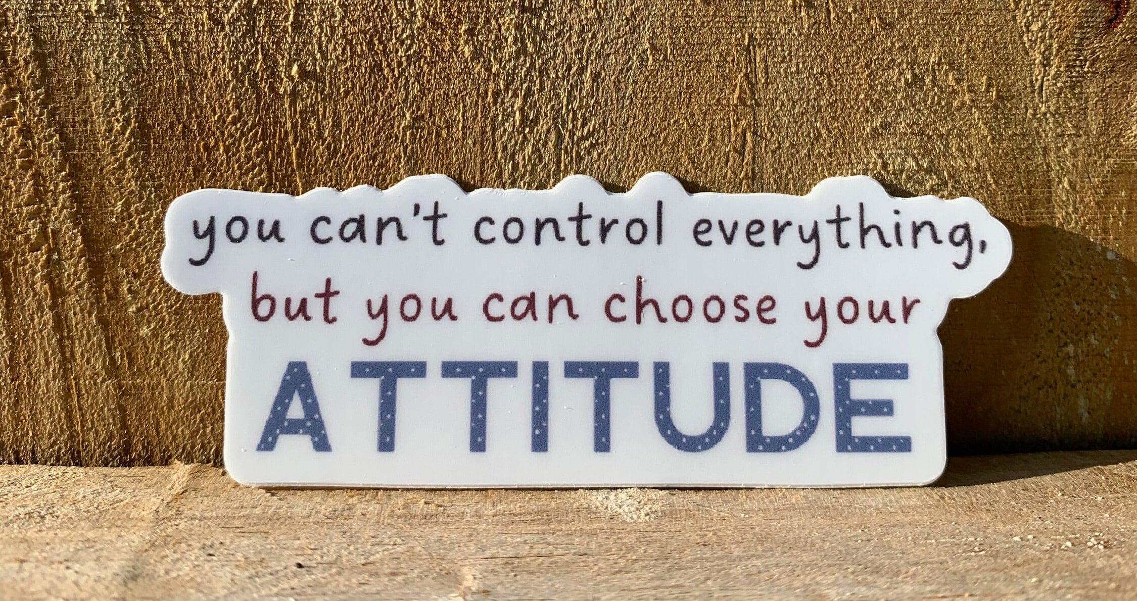 You Can Choose Your Attitude Vinyl Sticker | 3" X 1" - Etsy