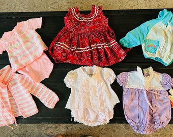 Vintage Baby Clothes-3-6 months 1960's, dress, sets, sweaters, jacket