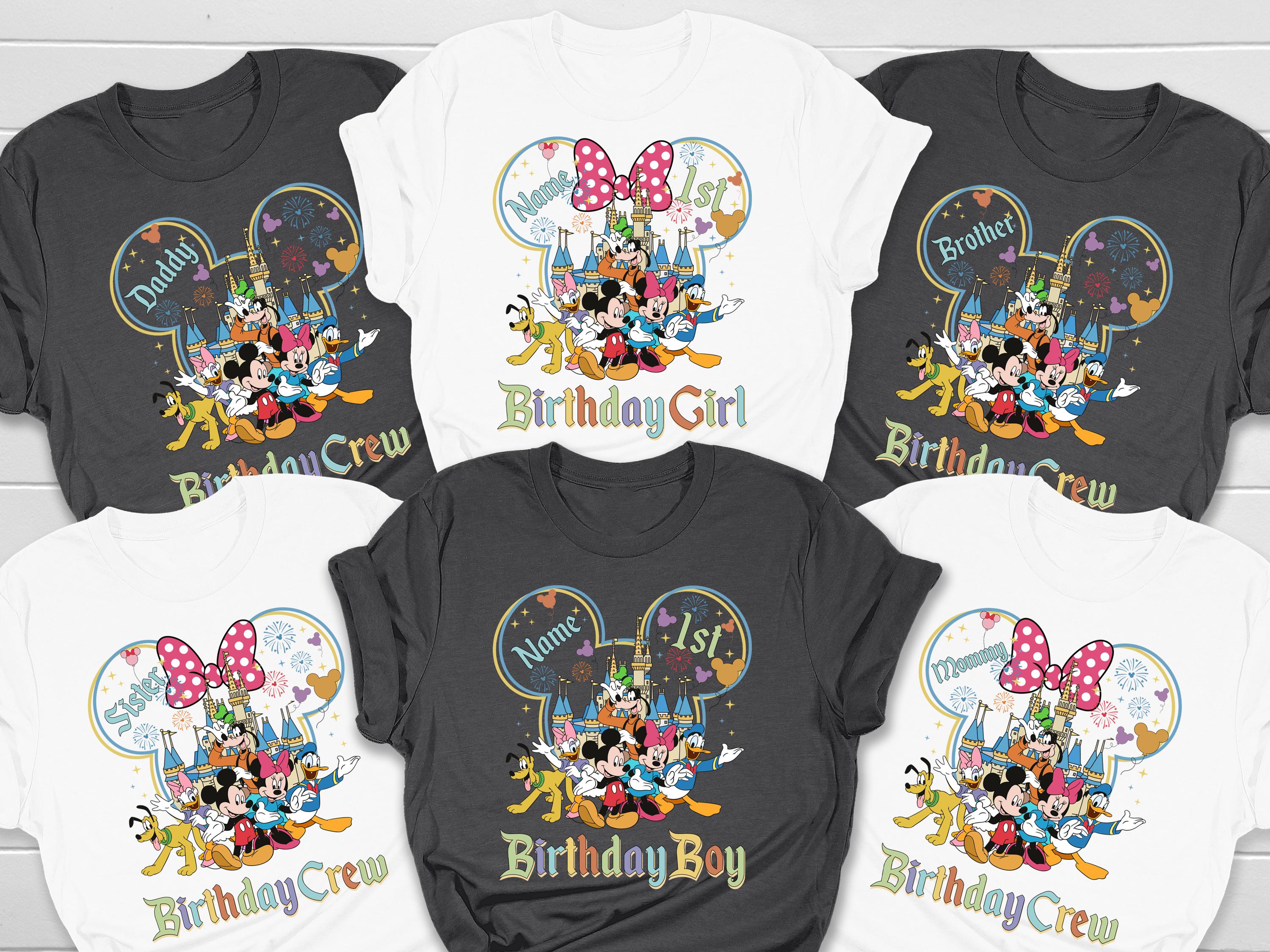 Custom Disney Birthday Shirt, Disney Birthday Girl Shirt, Disney Birthday Group Shirts, Disney Birthday Squad Shirt Any Age, Disneyland Bday