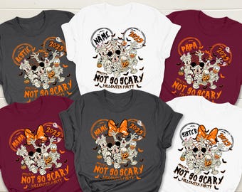 Custom Disney Halloween Family T-Shirts, Mickey's Not So Scary Party