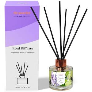 Lavender Citrus Reed Diffuser Set: Handmade Vegan Home Fragrance