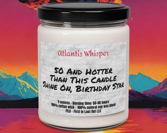 50 And Hotter Than This Various 9oz Scented Soy Candles Bricks Funny candles gifts for her Funny Gift Ideas Best Friend Gifts wedding gifts
