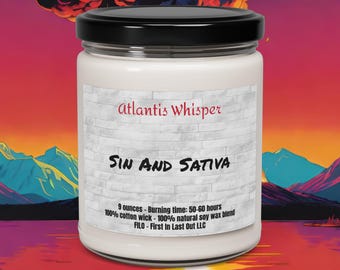 Sin And Sativa Various 9oz Scented Soy Candles Bricks Funny candles gifts for her Funny Gift Ideas Best Friend Gifts wedding Gifts Couples