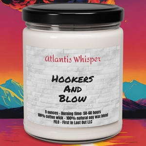 Hookers And Blow Various 9oz Scented Soy Candles Bricks Funny candles gifts for her Funny Gift Ideas Best Friend Gifts wedding Gifts couples