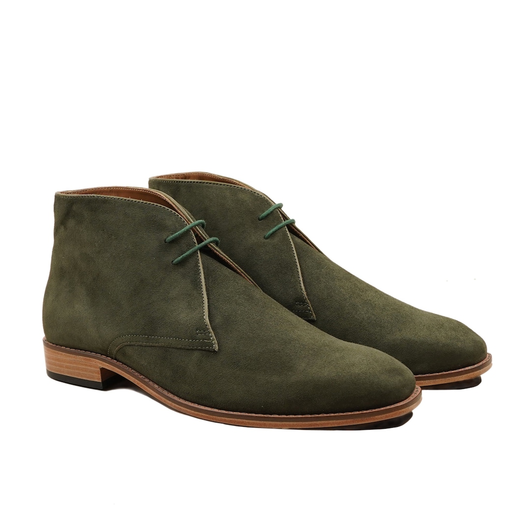 olive green chukka boots