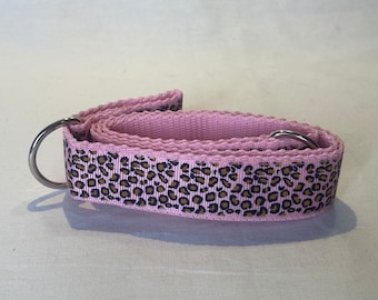 Pink Leopard Print Skate Leash