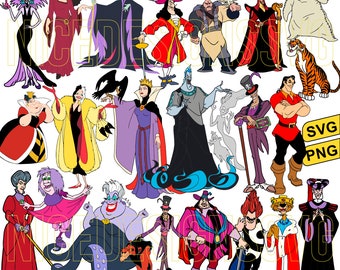 Villains Svg Png Bundle, Villains Png Clipart, Villains Layered, Bad Witches Club Svg, Bad Girls Svg, Villain Gang Svg, Villains Wicked Svg