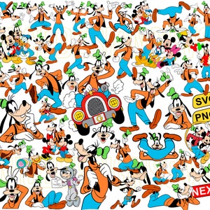 Bundle Dog Svg Png, Dog Friendship Svg, Dog Squad Svg, Dog Characters Svg, Dog Silhouette Svg, Cartoon Svg, Dog Layered, Retro Dog Svg
