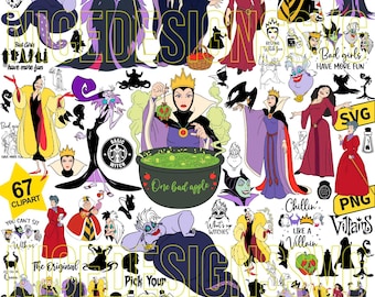 Bundle Bad Girls Friends Svg Png, My Favorite Villain Svg, Chillin' Like A Villain Svg, Halloween Villains Svg, Trick Or Treat Svg