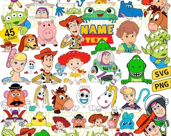 Pacote de SVGs e PNGs de Brinquedos Mágicos Espiando, SVG de Cowboy Espiando Fofo, Clipart de Patrulheiro Espacial Espiando em SVG, SVG de Aniversário de Amigos, Arquivos de Corte para Pocket Cut Subli